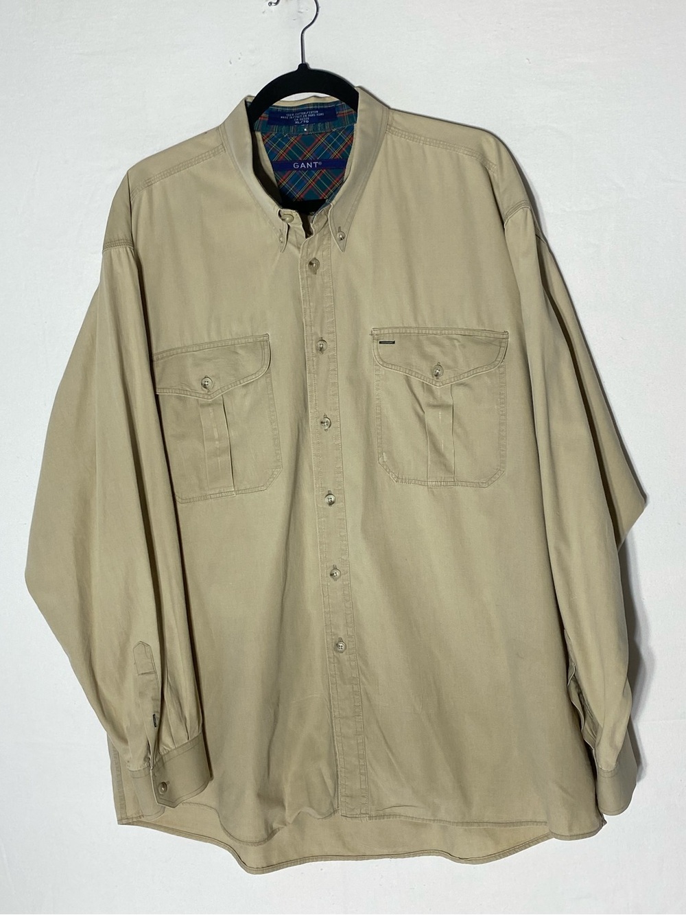 Gant Men's Button-Down Workshirt in Khaki